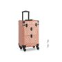 Cosmetic case 34x24x56cm., pink/black