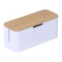 Kabelių dėklas Relaxdays, 6 ilgintuvams, 34 × 14,5 × 11 cm