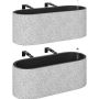 Kabinami vazonai Aosom 84H-671V00GY, 2 vnt, Pilki, 42 × 15 × 16 cm