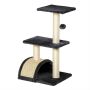 Cat crate PawHut 40x35x72cm., dark gray/cream color