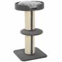 PawHut cat crate 45x45x91cm., gray/cream color