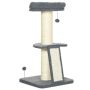 PawHut cat crate 48x48x92cm., gray/cream color