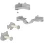 PawHut 4-piece cat climbing wall set, gray