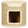 Cat house PawHut 38x38x37cm., light brown/cream color