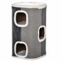 Cat house scratching post PawHut 40x40x74cm., gray/white