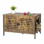 Kačių namelis Relaxdays 10052206_8208, 2 durys, 80 × 50,5 × 45 cm