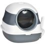 Cat litter box PawHut 52x41x38cm., white/gray