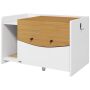 Cat toilet cabinet PawHut 78x50x51cm., white/light brown