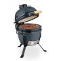Kamado kepsninė Relaxdays, su dangčiu, Juoda, 43 × 56,5 × 46 cm