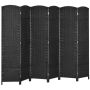 Перегородка для комнаты Aosom 830-814V01BK, 6 секций, Чёрная, 240 × 170 × 1,6 см