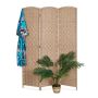 Kambario pertvara Relaxdays 10041301.0, 3 dalių, Ruda, 120 × 170 × 2 cm
