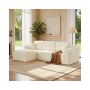 Kampinė modulinė sofa VASAGLE, kairinė, su šezlongu, Pilka, 150 × 244 × 73 cm