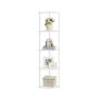 Kampinė pastatoma lentyna SONGMICS HOME, 5 pakopų, 38,3 × 139 × 27 cm
