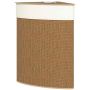 Corner laundry basket, 55 l, with lid, 35 × 60 × 35 cm