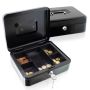 Metal money box 25 cm., black