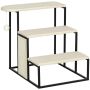 Cat scratching post stairs PawHut 51x54x53cm., cream/black