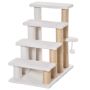 Cat scratching post PawHut 60x40x64cm., white/beige