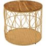 Coffee table, round, Beige