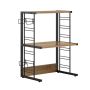 Kitchen shelf 60x36x72cm., brown/black