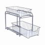 2-drawer pull-out shelf/organizer, gray
