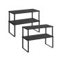 Set of 4 spice racks, black