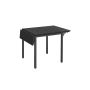 Dining table 78x120x76.2cm, black
