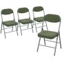 Chairs, folding, 4 pcs, 48.5 × 45 × 82 cm