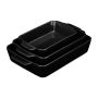 Kepimo indai Relaxdays, 3 vnt, Juoda, 4,5 × 22,5 × 13,5 cm; 5,5 × 28 × 17 cm; 6 × 33 × 20 cm