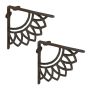 Ketaus lentynų laikikliai Relaxdays 10051156_93, 2 vnt, 19 × 18,5 × 4 cm