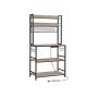 Kitchen shelf 40x80x170cm., gray/black