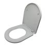 Klozeto dangtis Relaxdays, D forma, Balta, 36 × 42 × 4 cm