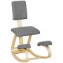 Kneeling chair, rocking, Grey, 51 × 84 × 93 cm