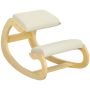 Kneeling stool, rocking, White, 55 × 85 × 55 cm