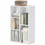 Bookshelf, vertical or horizontal, 5 compartments, 50 × 80 × 24 cm