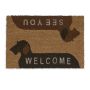 Kokoso durų kilimėlis Relaxdays 10039048.0, 1 vnt, 60 × 40 × 1,5 cm