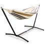 Beige Hammock with Frame for Garden