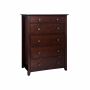 Chest of drawers with 5 drawers made of alder wood