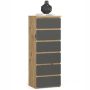 Chest of drawers CL6, 6 drawers, brown/grey, 40 × 109 × 35 cm