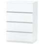 Chest of drawers Homcom 55x33x80cm., white