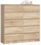 Chest of drawers NORE K120, oak color