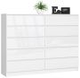 Chest of drawers K160, white