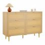 Chest of drawers VEVOR ZD-25TB01, 6 drawers, 120 × 85.4 × 39.5 cm