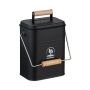 Kompostavimo dėžė Relaxdays, 3,5 l, juoda, 20,5 × 26 × 14 cm