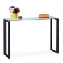 Konsolinis staliukas Relaxdays, Juoda, 110 × 75 × 35 cm