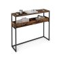 Konsolinis staliukas VASAGLE LNT091K01, 2 aukštai, 24 × 100 × 80 cm