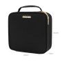 Black travel cosmetic bag