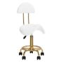 Beauty chair ACTIVESHOP 6001-G, White/gold
