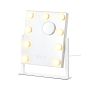Kosmetinis veidrodėlis SONGMICS LWM001W02, 15 LED lempučių, 58 × 43 cm