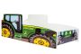Children's bed Farmi with mattress 165 cm x 84 cm x 49 cm, green tractor