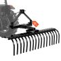 Ландшафтные грабли VEVOR LR4S, 17 зубьев, 132,5 × 41,5 × 16 см